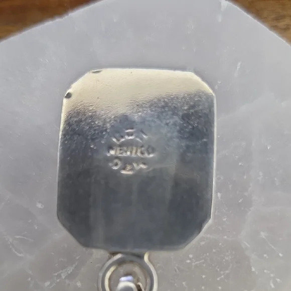 Silpada Sterling Silver Black Onyx Rectangle Pendant S0113 - Picture 4 of 6